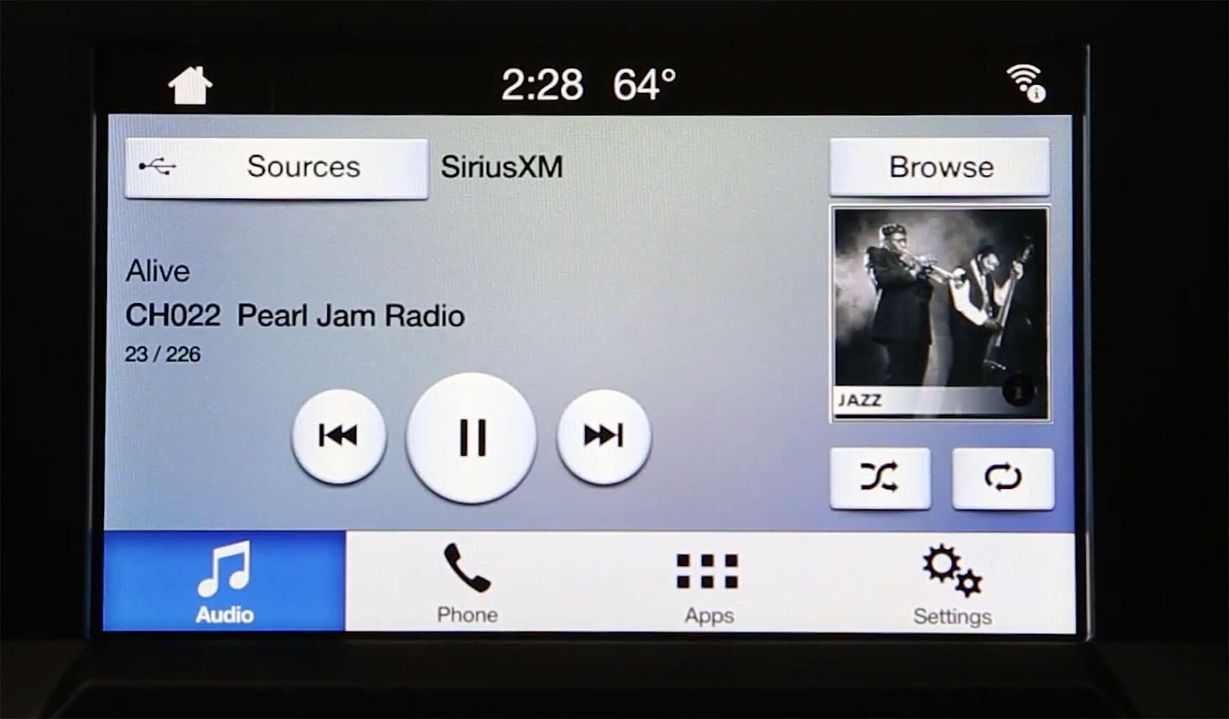 Browse what's on other channels while listening to another channel