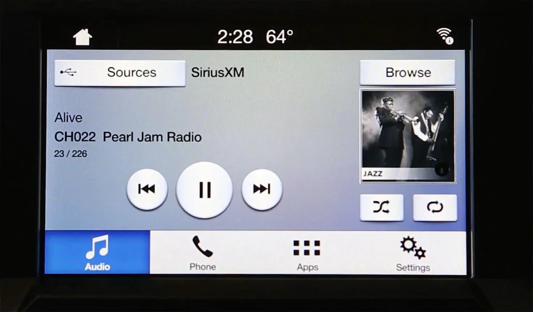 Browse what's on other channels while listening to another channel