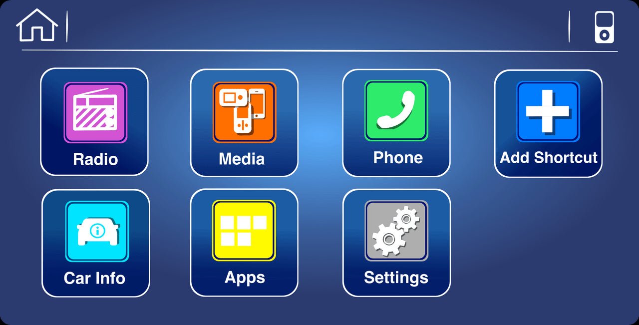 Select the SiriusXM Radio input using factory controls