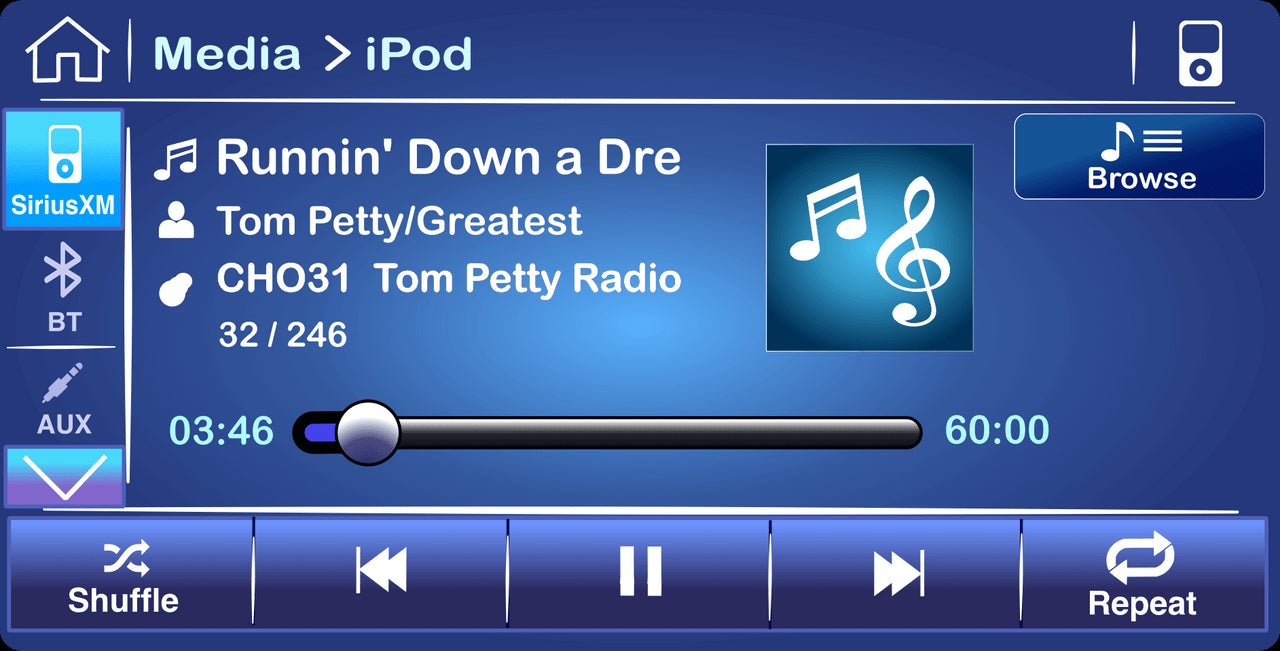 See artist, channel, song information and much more on the Subaru Factory Radio display