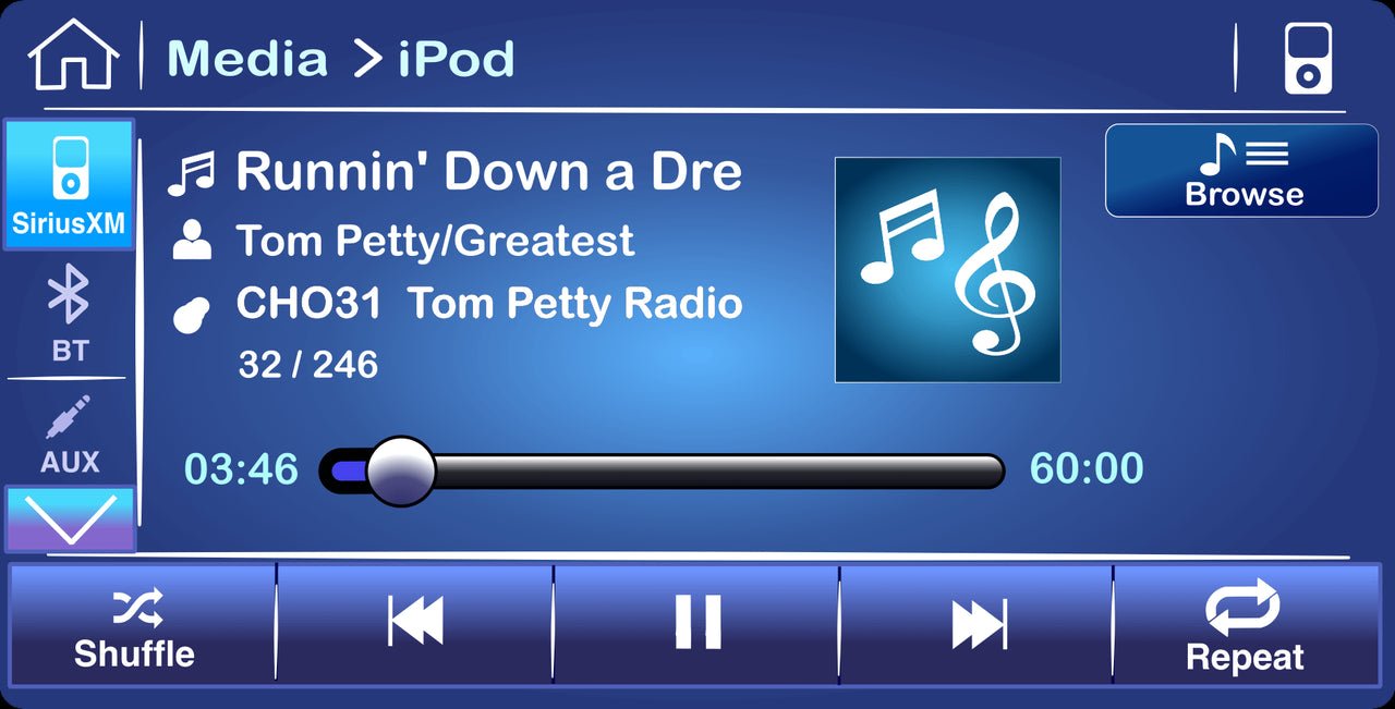 See artist, channel, song information and much more on the Subaru Factory Radio display