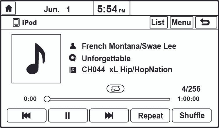 See artist, channel, song information and much more on the KIA Radio display