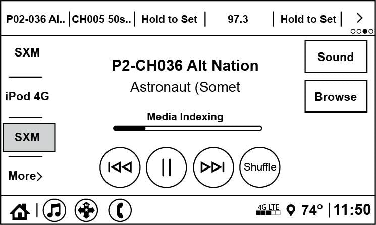 Fiat 500x Satellite Radio Tuner and Installation Kit allowing you to use factory controls to listen and browse SiriusXM programming