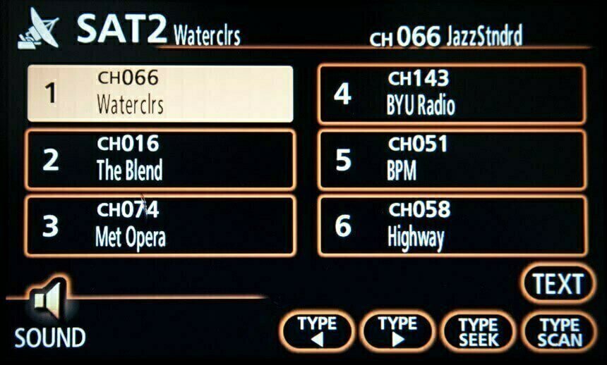 Navigate quickly thru categories to find the channel you want to listen to