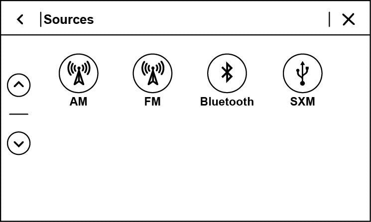 Select SiriusXM as the source