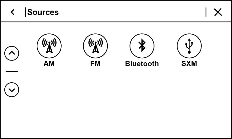 Select SiriusXM as the source
