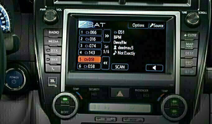 Toyota Satellite Radio Tuner and Installation Kit allowing you to use factory controls to listen and browse SiriusXM programming