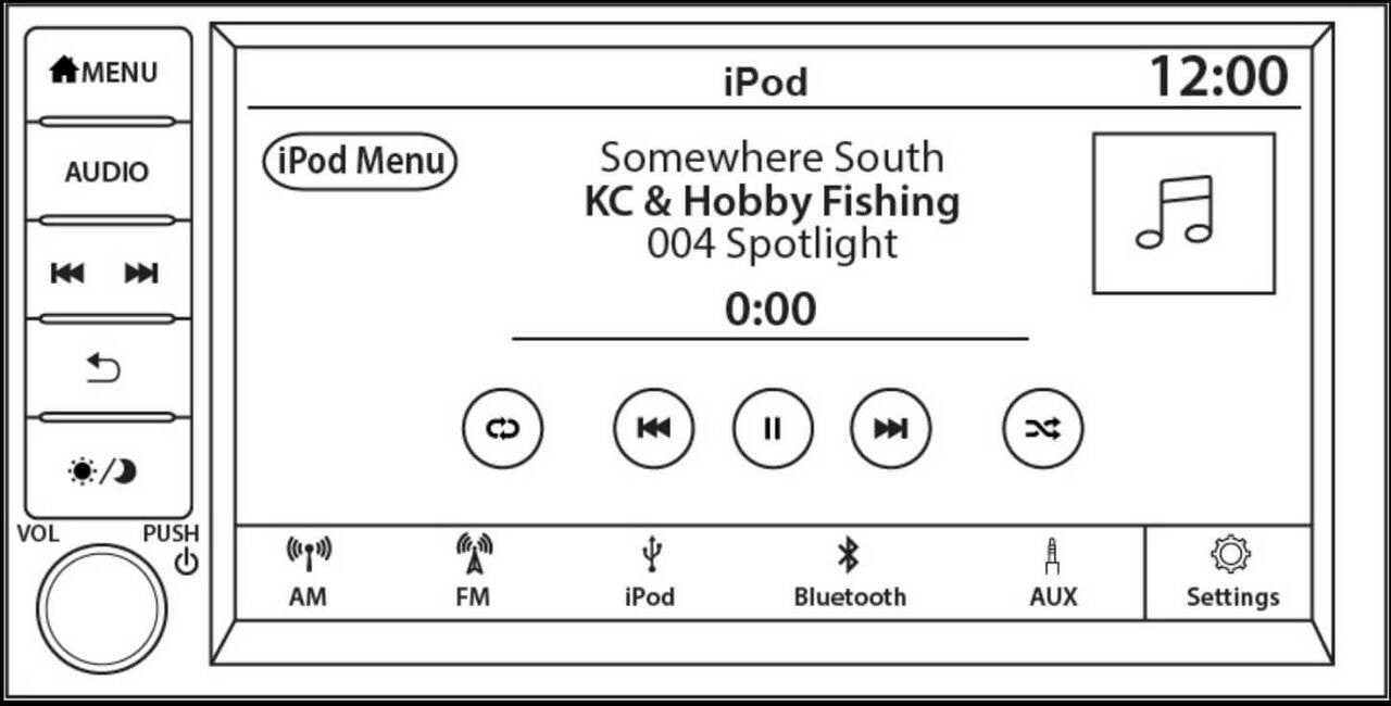 See artist, channel, song information and much more on the Nissan Factory Radio display