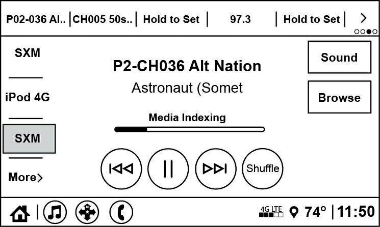 Jeep Renegade Satellite Radio Tuner and Installation Kit allowing you to use factory controls to listen and browse SiriusXM programming