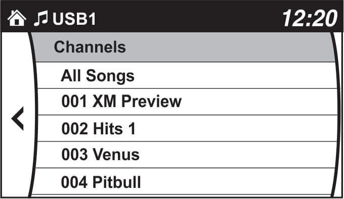 Use factory controls to select your favorite channels