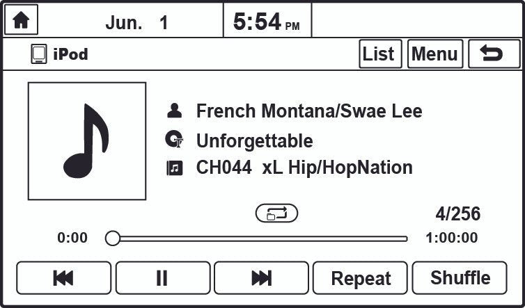 See artist, channel, song information and much more on the KIA Radio display