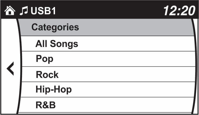 Browse categories with factory controls
