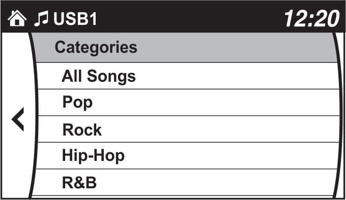 Browse categories with factory controls