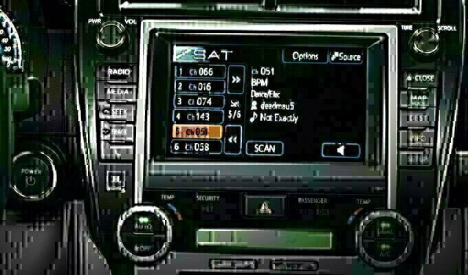 Toyota Tacoma Satellite Radio Tuner and Installation Kit allowing you to use factory controls to listen and browse SiriusXM programming