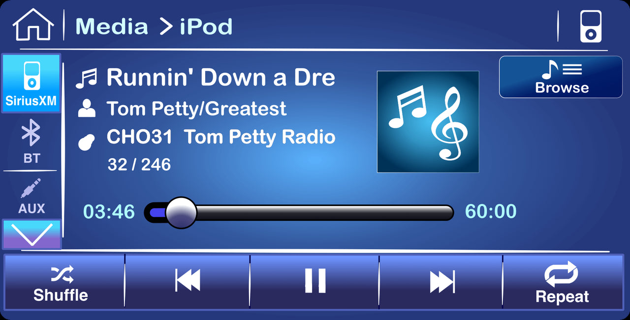 See artist, channel, song information and much more on the Subaru Factory Radio display