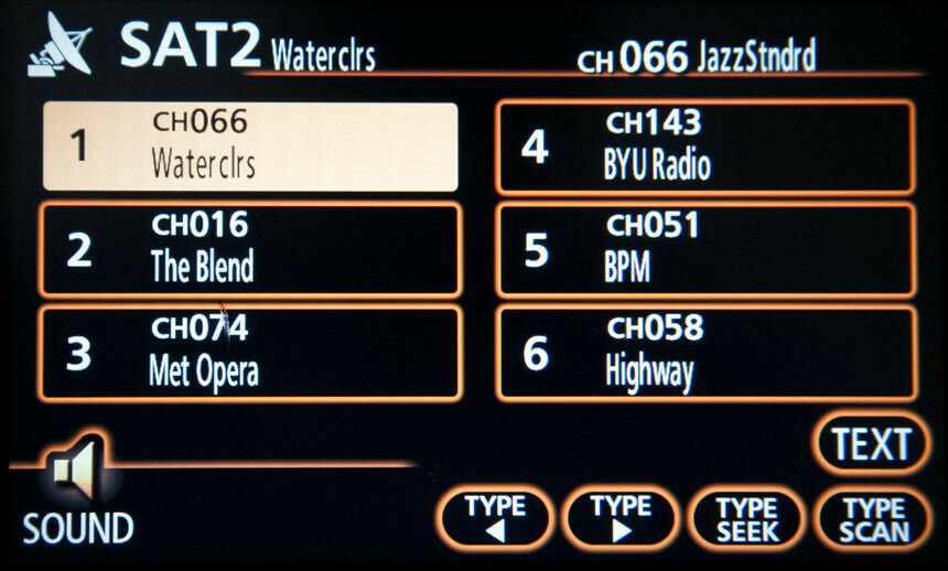 See artist, channel, song information and much more on the Lexus Factory Radio display