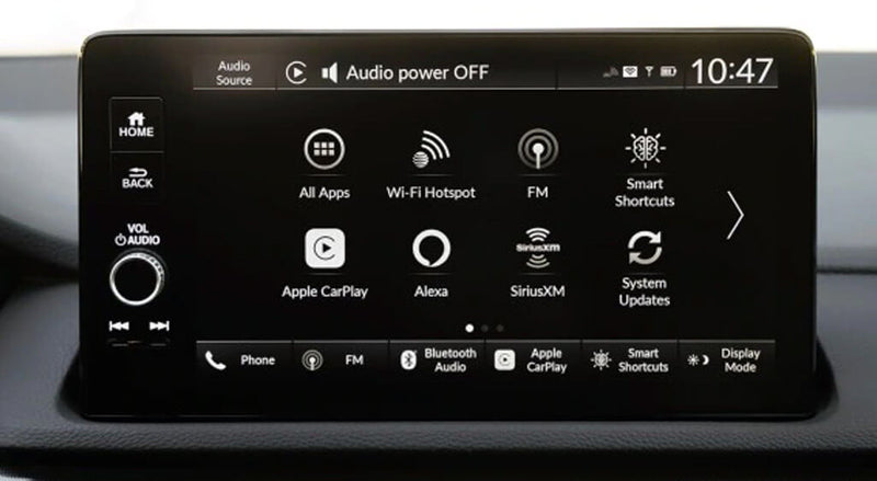 Acura Integra 2024 Audio Source Display showing SiriusXM Option