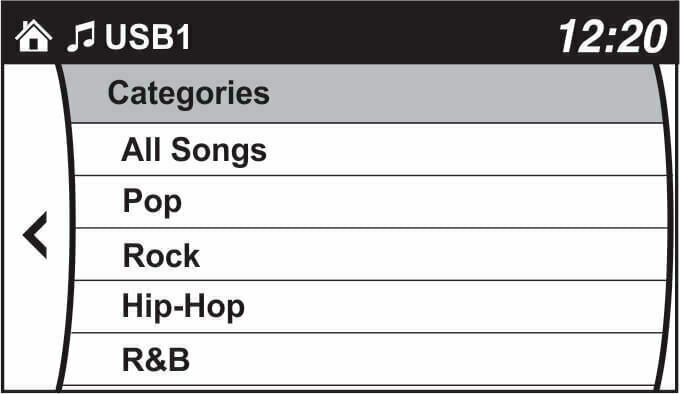 Browse categories with factory controls
