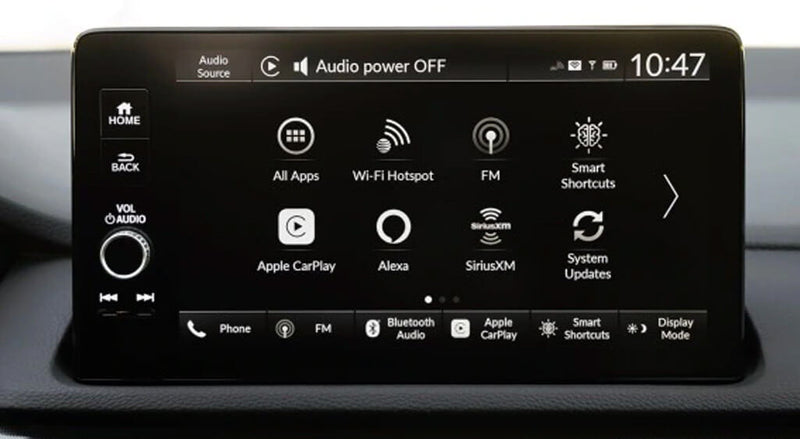 Acura Integra 2023 Audio Source Display showing SiriusXM Option
