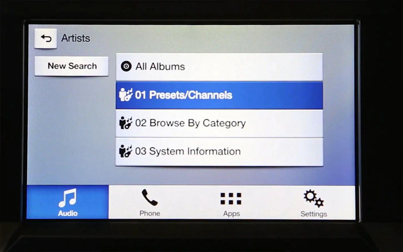 Create presets of your favorite SiriusXM channels