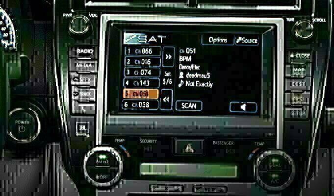 Toyota Sienna Satellite Radio Tuner and Installation Kit allowing you to use factory controls to listen and browse SiriusXM programming