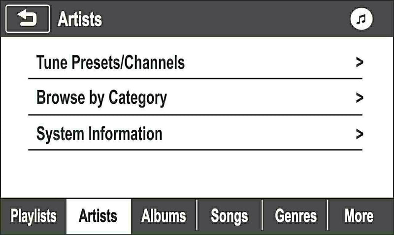 Browse by SiriusXM Artist to select your favorite channels