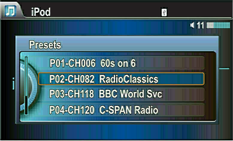 Store your favorite SiriusXM Satellite Radio channels with Honda Factory Radio Presets