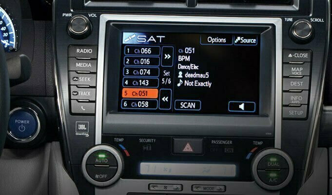 Toyota Avalon Satellite Radio Tuner and Installation Kit allowing you to use factory controls to listen and browse SiriusXM programming