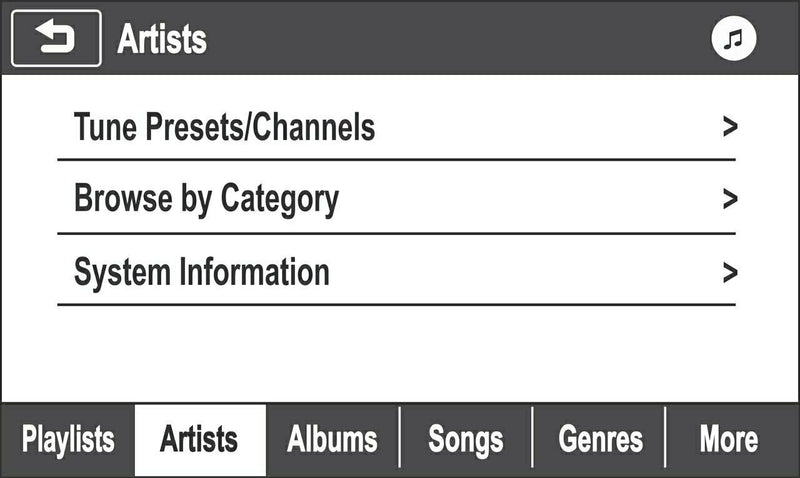 Browse by SiriusXM Artist to select your favorite channels