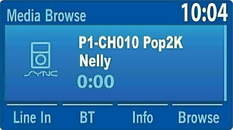 Now Playing screen on a Ford Mustang Factory Radio with SiriusXM